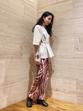 たなかまいさん（レディース・169cm）の夏コーディネート