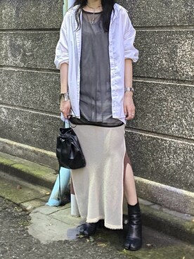 たなかまいさん（レディース・169cm）の夏コーディネート