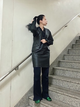 たなかまいさん（レディース・169cm）の秋コーディネート