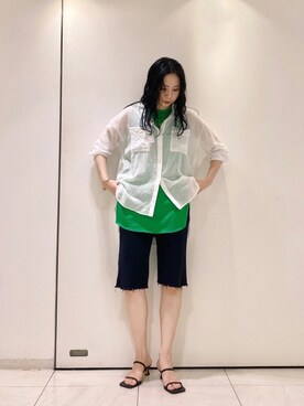 たなかまいさん（レディース・169cm）の夏コーディネート