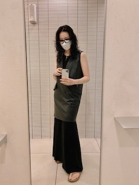 「MM6 Maison Margiela（ｴﾑｴﾑｼｯｸｽ ﾒｿﾞﾝ ﾏﾙｼﾞｪﾗ）のアイテム（ワンピース/ドレス）」を使った、たなかまいさん（レディース・169cm）の夏コーディネート