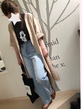 「Boisson Chocolat（ボワソンショコラ）のアイテム」を使った、KUUTAさん（レディース・159cm）の春コーディネート