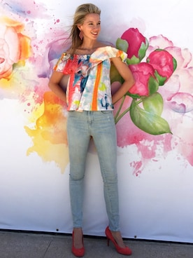 「Jessica Simpson（ジェシカシンプソン）のアイテム」を使った、Gailさん（レディース・170cm）の春コーディネート