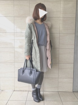 mi_aiさん（レディース・157cm）の冬コーディネート