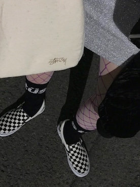 「STUSSY（ステューシー）のアイテム（その他アウター）」を使った、しゃみさん（レディース・158cm）の秋コーディネート