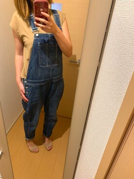 GAP(ギャップ)の「リラックスデニム サロペット(サロペット