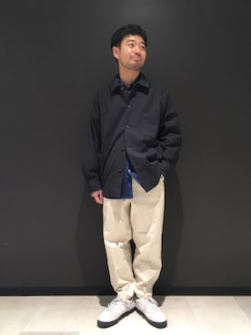 「Steven Alan（スティーブンアラン）のアイテム（カバーオール）」を使った、近藤 健太さん（メンズ・165cm）の春コーディネート