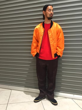 Tomoyoshi Tsuchiyaさん（メンズ・175cm）の冬コーディネート