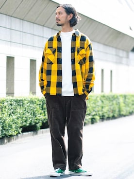 Tomoyoshi Tsuchiyaさん（メンズ・175cm）の秋コーディネート