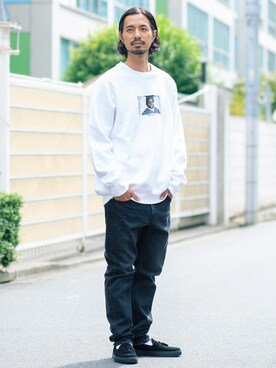 「BEAUTY&YOUTH UNITED ARROWS（ビューティーアンドユースユナイテッドアローズ）のBY タッセル スニーカー（スニーカー、その他）」を使った、Tomoyoshi Tsuchiyaさん（メンズ・175cm）の冬コーディネート