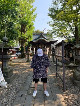 「PLEASURES（プレジャー）のアイテム（帽子）」を使った、Bobby Kazuさん（メンズ・173cm）の秋コーディネート