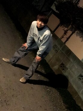 「45R」｜「アイテム（スウェット）」を使った、Seigoさん（メンズ・167cm）の冬コーディネート