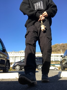 「アイテム（おもちゃ、ベージュ系）」を使った、Seigoさん（メンズ・167cm）の冬コーディネート