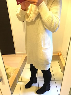 「INUOVO（イヌーボ）のアイテム」を使った、YuimarLさん（レディース・163cm）の冬コーディネート