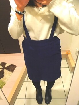 「reca（レカ）のアイテム（チェスターコート）」を使った、YuimarLさん（レディース・163cm）の冬コーディネート