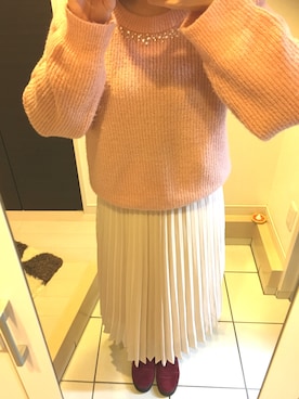 「甘々コーデ」｜YuimarLさん（レディース・163cm）の冬コーディネート