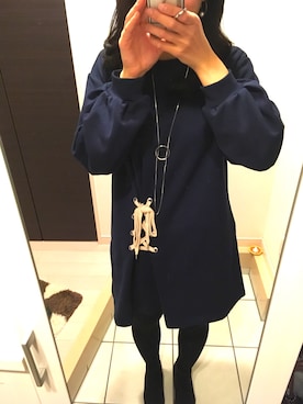 「INUOVO（イヌーボ）のアイテム」を使った、YuimarLさん（レディース・163cm）の冬コーディネート