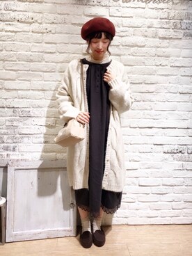 いっしき🐻さん（レディース・163cm）の冬コーディネート