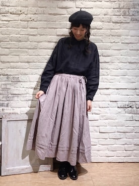 「TSUHARU by Samansa Mos2（ツハルバイサマンサモスモス）のアイテム（帽子）」を使った、いっしき🐻さん（レディース・163cm）の冬コーディネート