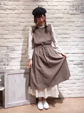 「TSUHARU by Samansa Mos2（ツハルバイサマンサモスモス）のアイテム（帽子）」を使った、いっしき🐻さん（レディース・163cm）の冬コーディネート