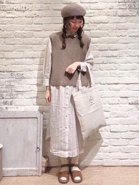 いっしき🐻さん（レディース・163cm）の春コーディネート