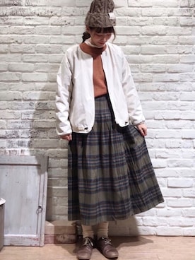 「KELTY（ケルティ）のアイテム（ブルゾン）」を使った、いっしき🐻さん（レディース・163cm）の秋コーディネート