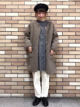 いっしき🐻さん（レディース・163cm）の冬コーディネート