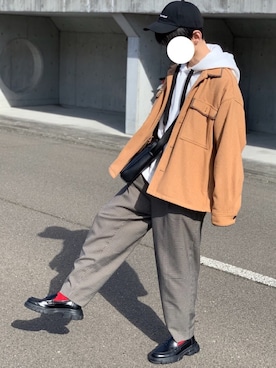 「BASQUE magenta（バスクマゼンタ）のアイテム（ブルゾン）」を使った、DAIさん（メンズ・176cm）の冬コーディネート