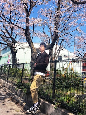 「JOURNAL STANDARD（ジャーナルスタンダード）のアイテム（ブルゾン）」を使った、KYOHEI［相互フォロー］さん（メンズ・180cm）の春コーディネート