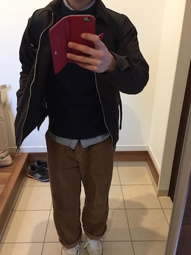 ショウユー。さん（メンズ・172cm）の冬コーディネート