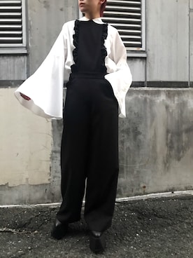 「PAMEO POSE（パメオポーズ）のアイテム（オールインワン・サロペット）」を使った、PAMEO POSEさん（レディース・160cm）の冬コーディネート
