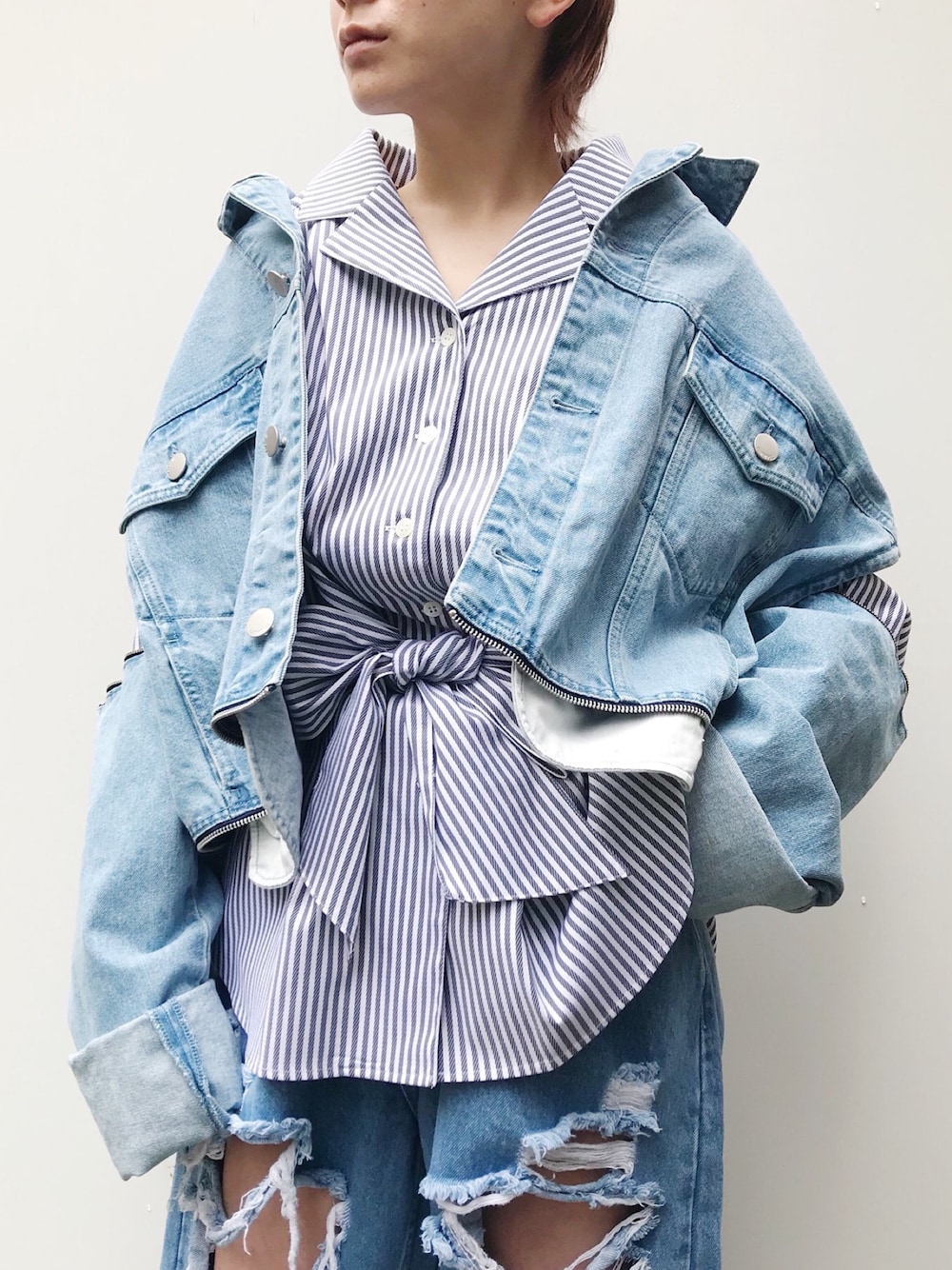 PAMEO POSE（パメオポーズ）の「3 WAY BIG DENIM JACKET（デニム