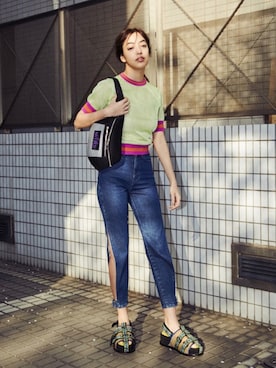 「PAMEO POSE（パメオポーズ）のアイテム」を使った、PAMEO POSEさん（レディース・171cm）の春コーディネート