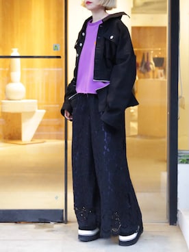 「PAMEO POSE」｜「アイテム（スウェット）」を使った、PAMEO POSEさん（レディース・164cm）の秋コーディネート