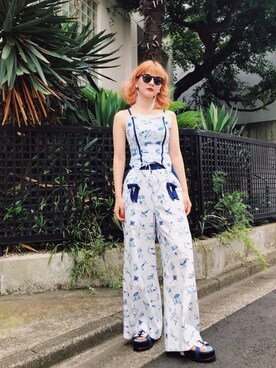 「PAMEO POSE(パメオポーズ)のアイテム(水着)」を使った、PAMEO POSEさん(レディース・164cm)の夏コーディネート