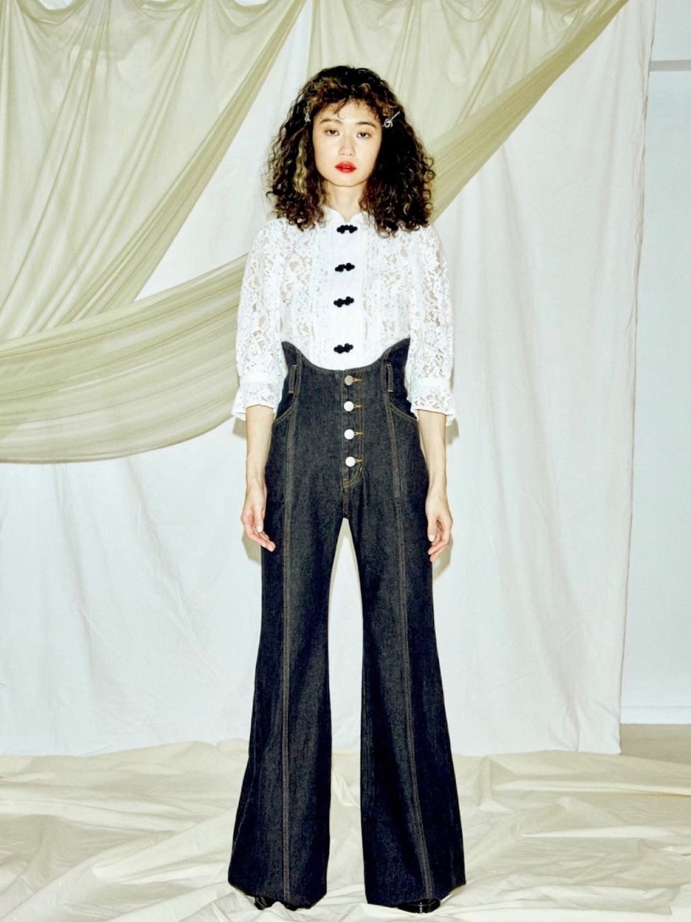パメオポーズ Alien Leg Denim Pants Mサイズ パメオポーズ Alien Leg Denim Pants Mサイズ（PAMEO POSE Alien