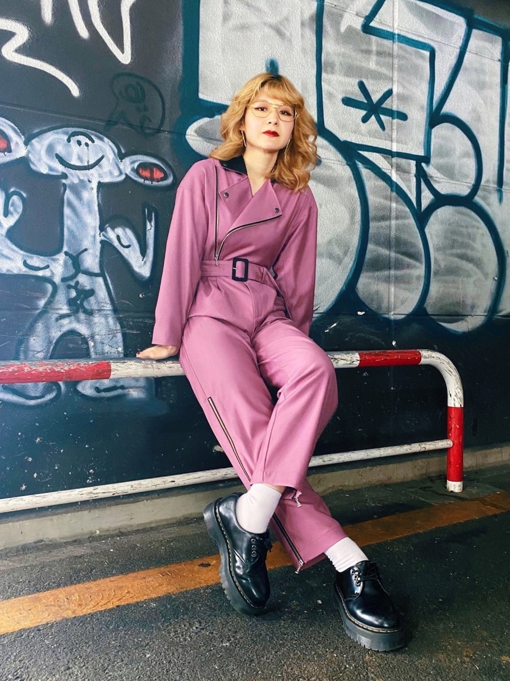 PAMEO POSE オールインワン Rider Jacket AIO PINK PAMEO POSE オールインワン Rider Jacket AIO PINK
