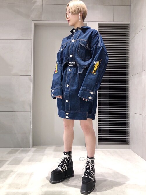 PAMEOPOSE パメオポーズ デニムジャケット PAMEO POSE（パメオポーズ）の「Pixel Clover Denim Jacket（デニム