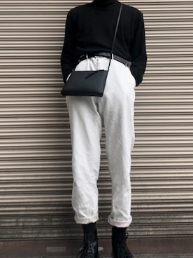 「BACK NUMBER（バックナンバー）のアイテム（デニムパンツ）」を使った、ソウマさん（メンズ・173cm）の春コーディネート