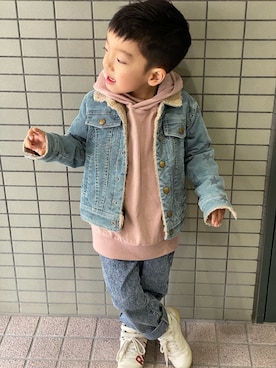 「Daddy Oh Daddy（ダディーオーダディー）のアイテム」を使った、ma-iさん（キッズ・110cm）の冬コーディネート