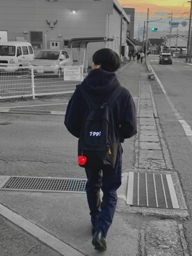 「o!oi（オアイオアイ）のアイテム」を使った、ときたまごンさん（メンズ・167cm）の秋コーディネート