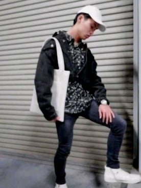 「コーデュロイキャップ」｜「アイテム（アナログ腕時計）」を使った、くりきんとんさん（メンズ・170cm）の秋コーディネート