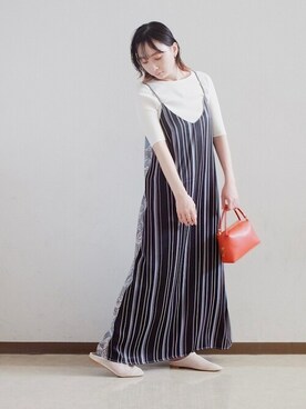 スリッポンを使った キャミワンピ の人気ファッションコーディネート Wear