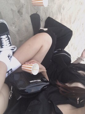 「charm's（チャムス）のアイテム」を使った、hinataさん（レディース・160cm）の秋コーディネート