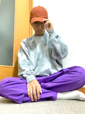 「Right-on（ライトオン）のアイテム（スウェット）」を使った、肘からマヨネーズさん（メンズ・172cm）の冬コーディネート