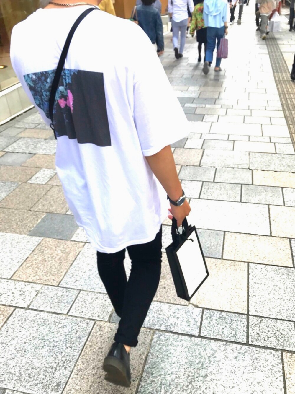 「キレイめ、シャツ、スキニー、ドクターマーチン、GUCCI、秋、いいね、save、フォローお願いします🤑」｜「Dr. Martensの【Dr.Martens(ドクターマーチン)】 1461 PW SMOOTH 3-EYE SHOE（ドレスシューズ、ブラック系）」を使った、ゆでぃ。さん（メンズ・170cm）の秋コーディネートの1枚目の写真