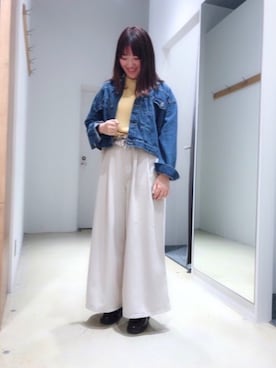 「SEVENDAYS=SUNDAY（セブンデイズサンデイ）のアイテム（ジャケット/アウター）」を使った、yayoi.さん（レディース・162cm）の春コーディネート