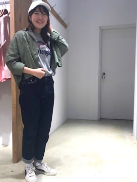 「SEVENDAYS=SUNDAY（セブンデイズサンデイ）のアイテム（シャツ/ブラウス）」を使った、yayoi.さん（レディース・162cm）の春コーディネート