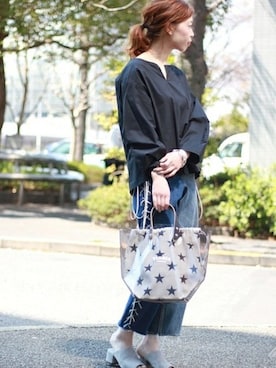 「TEMBEA（テンベア）のアイテム」を使った、akiさん（レディース・158cm）の春コーディネート