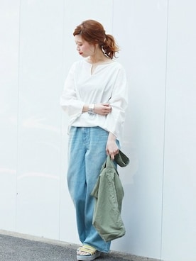 akiさん（レディース・158cm）の春コーディネート